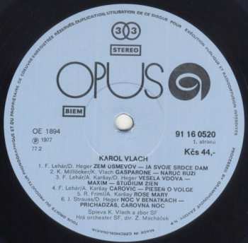 LP Karol Vlach: Karol Vlach