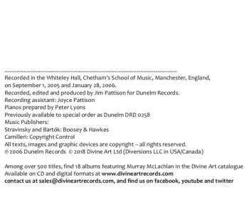 CD Murray McLachlan: Innovations