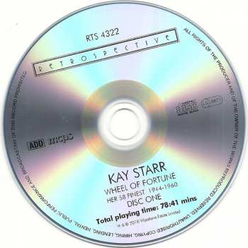 2CD Kay Starr: Wheel Of Fortune - Her 58 Finest 1944-1960