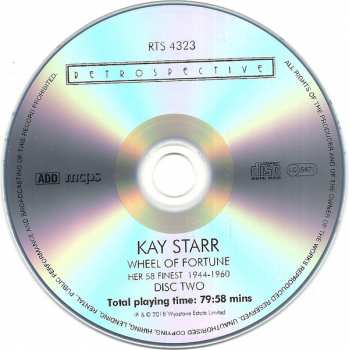 2CD Kay Starr: Wheel Of Fortune - Her 58 Finest 1944-1960