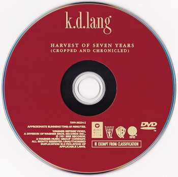 DVD k.d. lang: Harvest Of Seven Years (Cropped And Chronicled)
