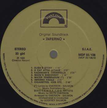 LP Keith Emerson: Inferno (Original Soundtrack)