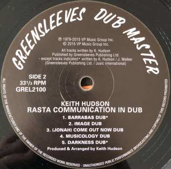 LP Keith Hudson: Rasta Communication In Dub
