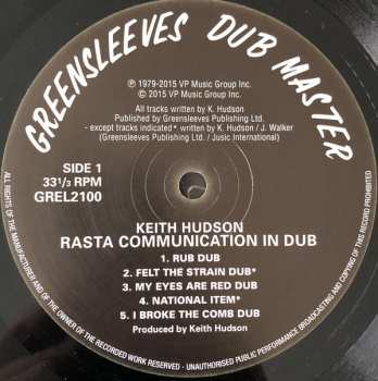 LP Keith Hudson: Rasta Communication In Dub