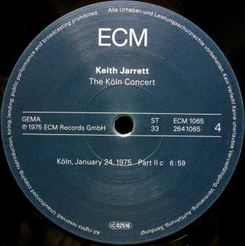 2LP Keith Jarrett: The Köln Concert