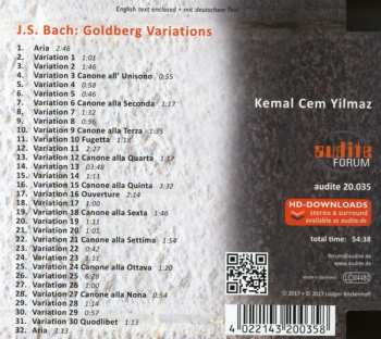 CD Johann Sebastian Bach: Goldberg Variations