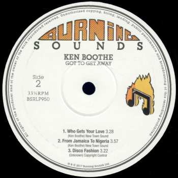 LP Ken Boothe: Got To Get Away Showcase