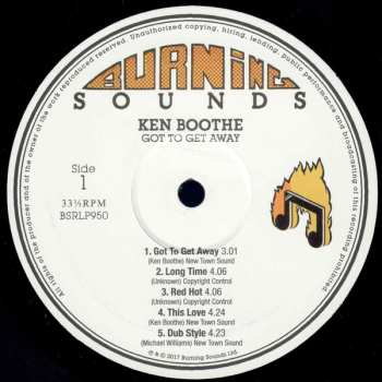 LP Ken Boothe: Got To Get Away Showcase
