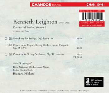 CD Richard Hickox: Orchestral Works, Volume 1