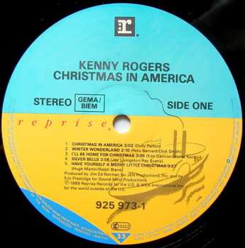 LP Kenny Rogers: Christmas In America LTD | CLR