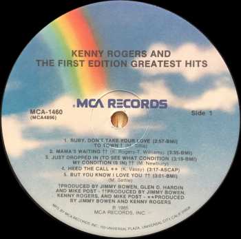 LP Kenny Rogers & The First Edition: Greatest Hits