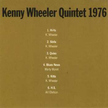 CD Kenny Wheeler Quintet: 1976
