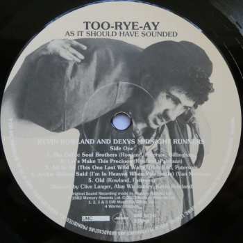 LP Dexys Midnight Runners: Too-Rye-Ay As It Should Have Sounded