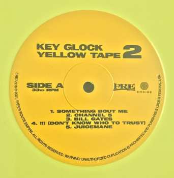 2LP Key Glock: Yellow Tape 2 CLR | LTD