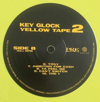 2LP Key Glock: Yellow Tape 2 CLR | LTD