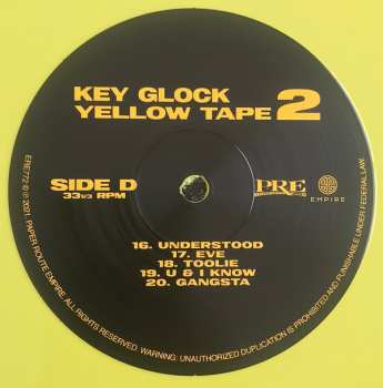 2LP Key Glock: Yellow Tape 2 CLR | LTD
