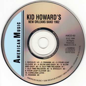 CD Kid Howard's New Orleans Band: Kid Howard's New Orleans Band 1962