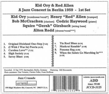 CD Henry "Red" Allen: A Jazz Concert In Berlin 1959 – 1st Set