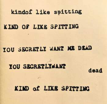 Album Kind Of Like Spitting: You Secretly Want Me Dead