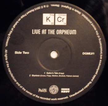 LP King Crimson: Live At The Orpheum LTD