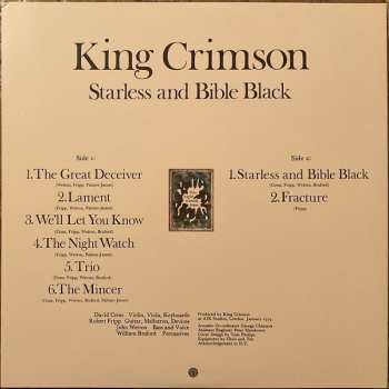 LP King Crimson: Starless And Bible Black