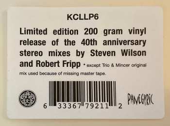 LP King Crimson: Starless And Bible Black