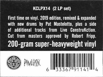 2LP King Crimson: The ReconstruKction Of Light