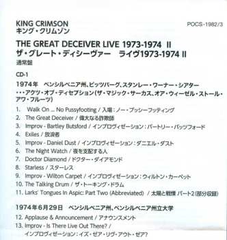 2CD King Crimson: The Great Deceiver 2: Live 1973-1974