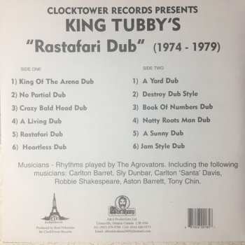 LP King Tubby: King Tubby's "Rastafari Dub" (1974 - 1979)