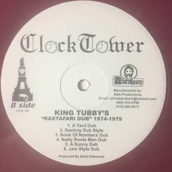 LP King Tubby: King Tubby's "Rastafari Dub" (1974 - 1979)