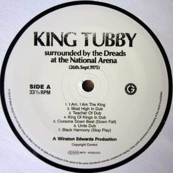 LP King Tubby: Surrounded By The Dreads At The National Arena 26th. September 1975