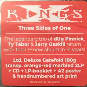 2LP/CD King's X: Three Sides Of One DLX | LTD | CLR