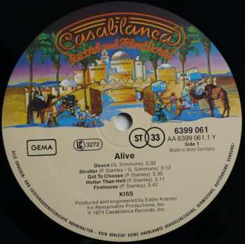 2LP Kiss: Alive!