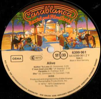 2LP Kiss: Alive!