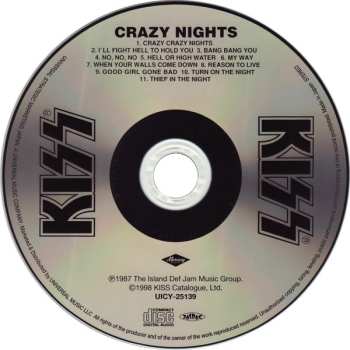 CD Kiss: Crazy Nights