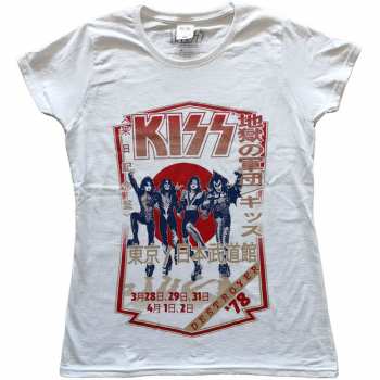 Merch Kiss: Dames T-shirt Destroyer Tour '78 
