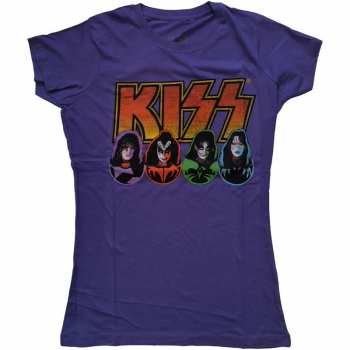 Merch Kiss: Dames T-shirt Logo Kiss, Faces & Icons 