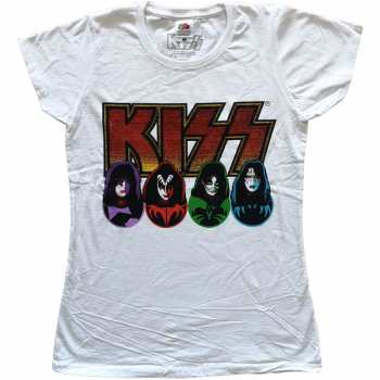 Merch Kiss: Dames T-shirt Logo Kiss, Faces & Icons 