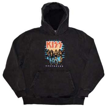 Merch Kiss: Kiss Unisex Pullover Hoodie: Destroyer 3d Logo (wash Collection) (small) S