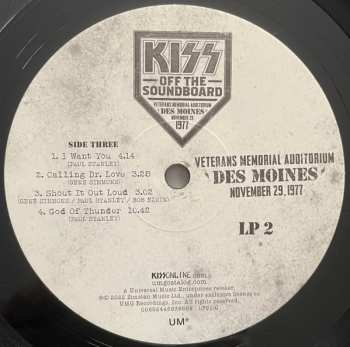2LP Kiss: Off The Soundboard: Live in Des Moines