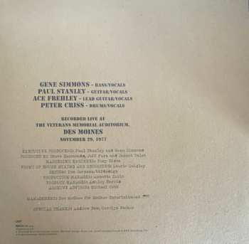 2LP Kiss: Off The Soundboard: Live in Des Moines