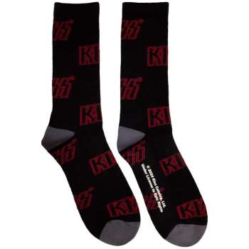 Merch Kiss: Kiss Unisex Terry Socks: Logo Pattern
