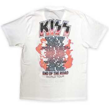 Merch Kiss: Kiss Unisex T-shirt: End Of The Road Band Playing (back Print) (small) S