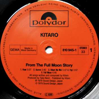 LP Kitaro: From The Full Moon Story