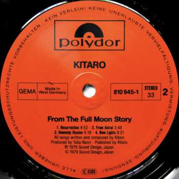 LP Kitaro: From The Full Moon Story
