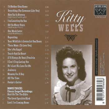 CD Kitty Wells: I Can't Stop Loving You 