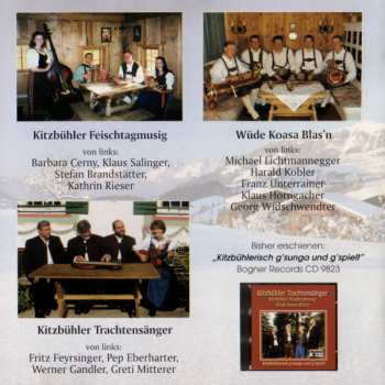 CD Kitzbühler Trachtensänger: Kitzbühler Bergweihnacht