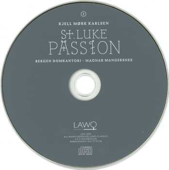 2CD Kjell Mørk Karlsen: St. Luke Passion