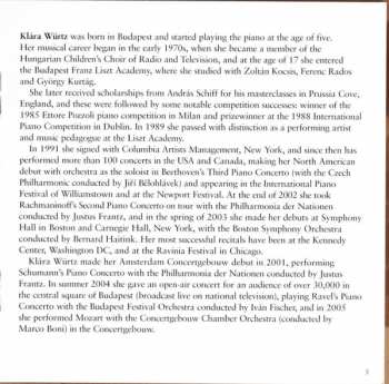 CD Klara Wurtz: Piano Music For Children (Kinderszenen · Children's Corner · Für Elise · Rondo Alla Turca)
