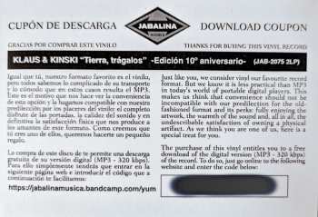 2LP Klaus & Kinski: Tierra, Trágalos (Edición 10º Aniversario) LTD | NUM